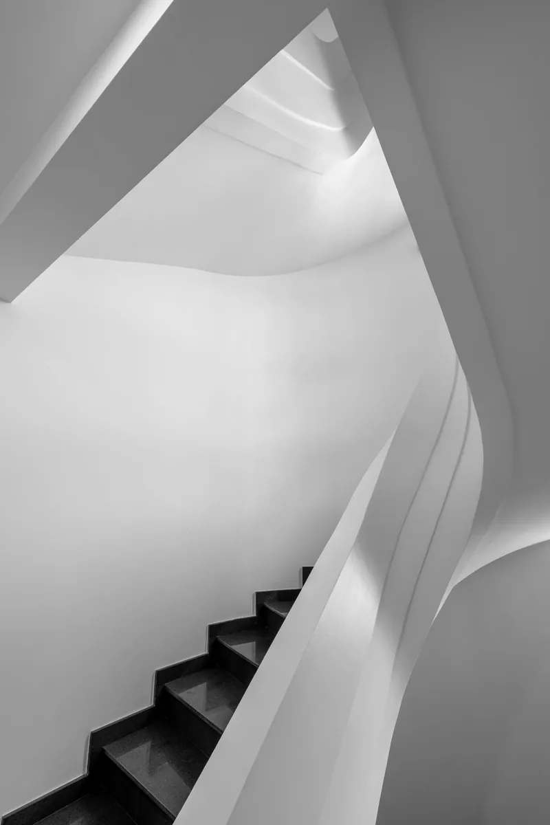 The staircase inside Aequitas Cotroceni